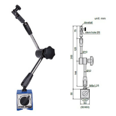 СТОЙКА МАГНИТНА УНИВЕРСАЛНА Eco 80кг L=355 283-080-01 ACCUD