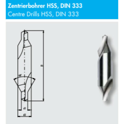 CENTER DRILL F 2.5 A 441342 WERKO