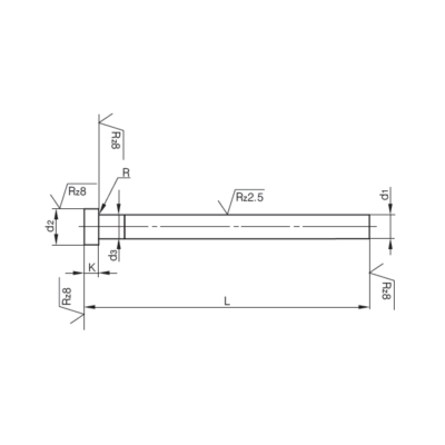 EJECTOR F 0.7x160 FORM AN RET