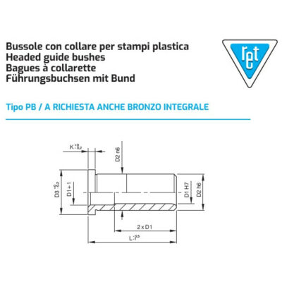 BUSHING TYPE PB 25x34x38x36 RET