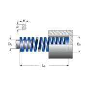 ПРУЖИНА СИНЯ 16х89 RET ПРУЖИНА СИНЯ 16х89 RET