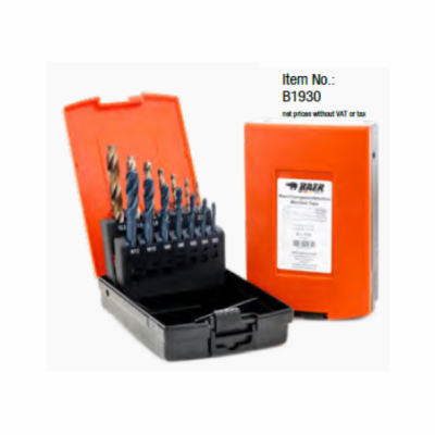 TAP AND DRILL KITS M3-M12 CO for stainless steel B1930 BAER