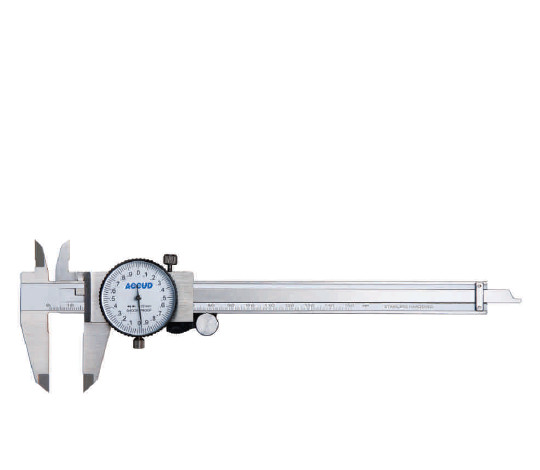 Caliper with indicator clock
