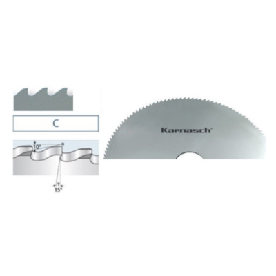 CIRCULAR FOR METAL 125x2.0x22 E.Z. 64z Form C 55002125200 KARNASCH