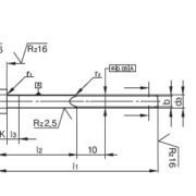 FLAT EJECTOR F 10x9.5x1.5x125 RET