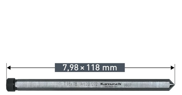 ВОДАЧ ЗА БОРКОРОНА СЪС ЗАПОЕНИ ТВЪРДОСПЛАВНИ ПЛАСТИНИ 55ММ 105-150мм 7.98х118мм