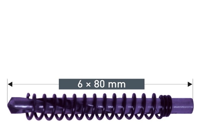 ВОДАЧ ЗА БОРКОРОНА СЪС ЗАПОЕНИ ТВЪРДОСПЛАВНИ ПЛАСТИНИ 6х80