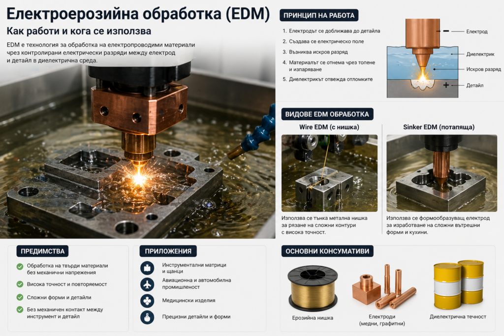 електроерозийна обработка edm процес